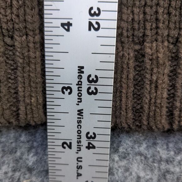 The Rugged Wear Men's 1/4 Zip Knit Sweater Brown Ombre XL Long Sleeve Acrylic - Picture 10 of 11